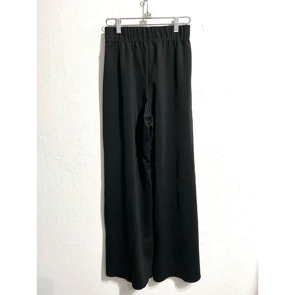 DLC Pants Womens XS Wide Leg Stripe Black Pull One Active Stretch Comfort Travel - Picture 2 of 6